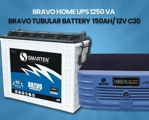 SMARTEN Bravo 1050 AH/12V Home UPS + 150 AH INV BATTERY COMBO
